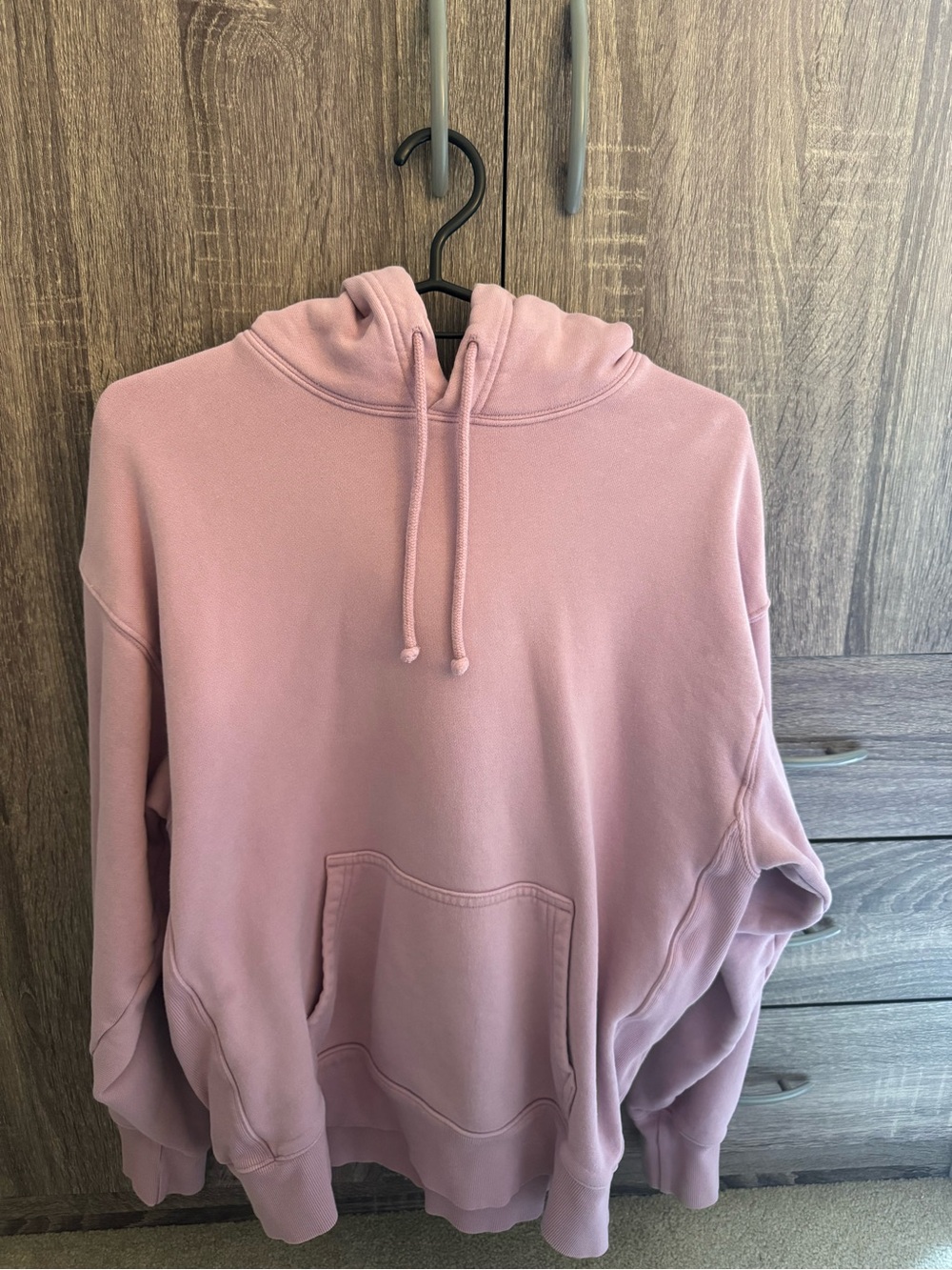 TNA Cozy Boyfriend Hoodie in Mauve Pink